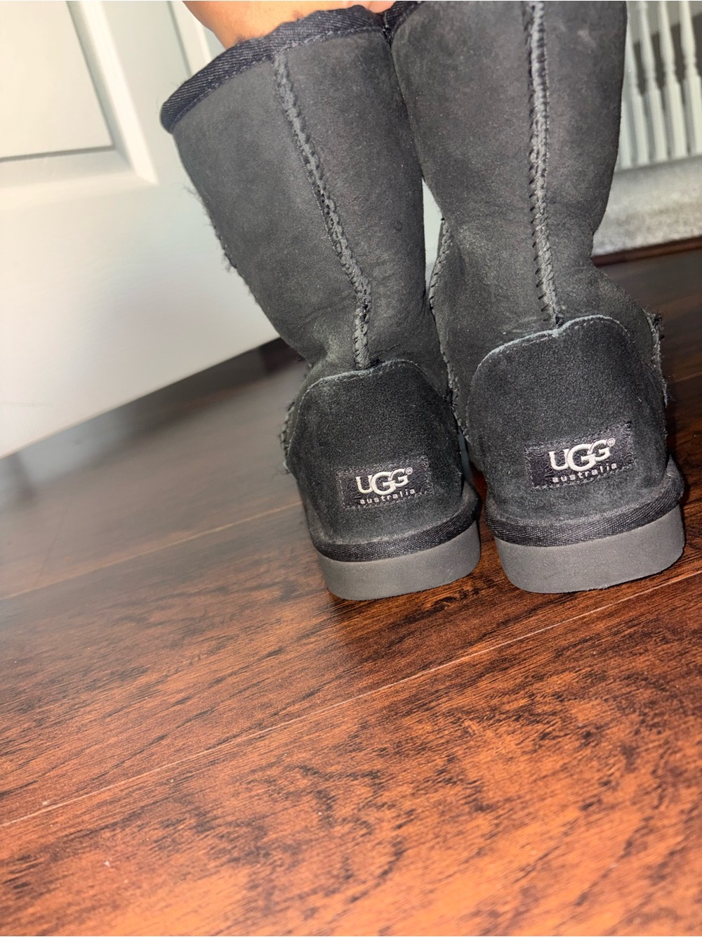 UGG Black Short Shearling Boots